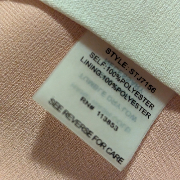 Salmon & Blush Pink Drape Blazer - Picture 4 of 5